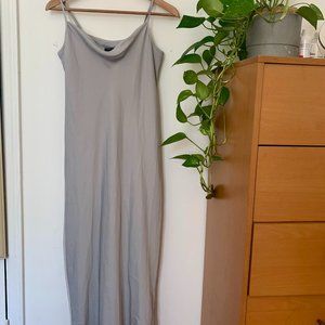 Banana Republic satin slip midi cocktail dress - Cowl Cut (NWOT)